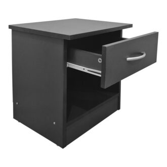 Alternative view of Κομοδίνο Bedy pakoworld ανθρακί 40x34x42εκ