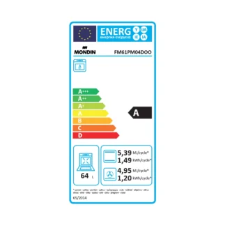 Φούρνος αερίου με αέρα γκριλ ηλεκτρικό MONDIN FM61PM04DOO