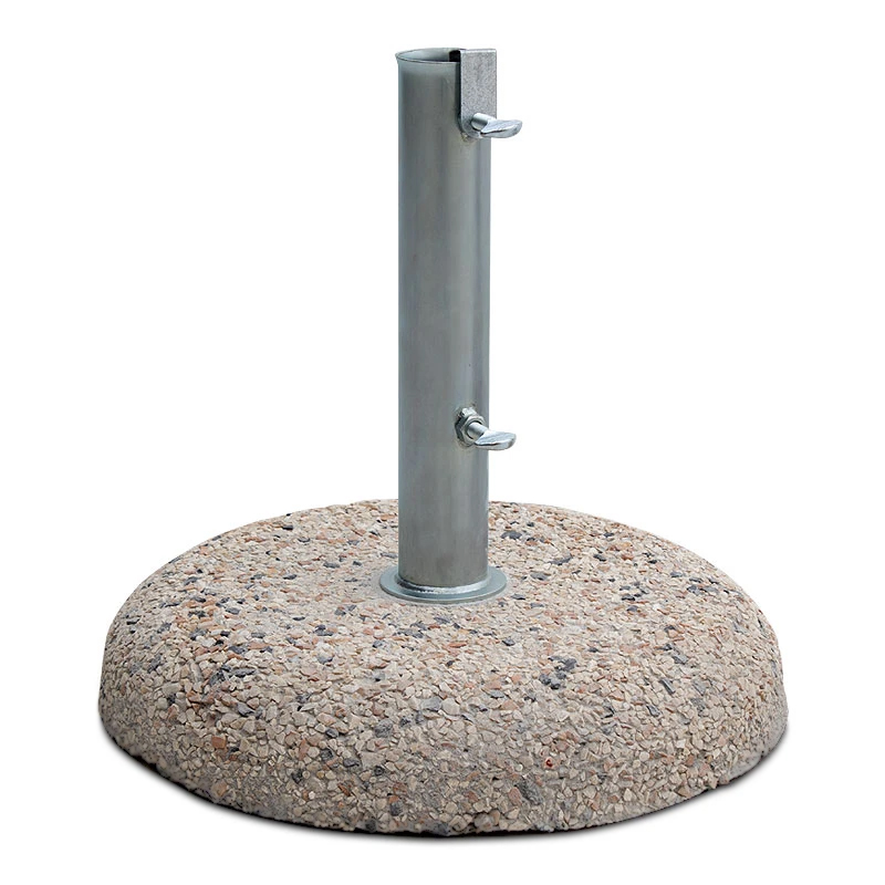 Βάση ομπρέλας τσιμεντένια ψηφιδωτή 15kg. με σωλήνα Φ52mm.