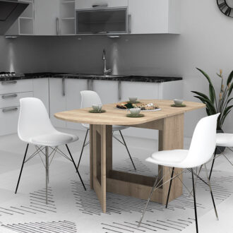 Alternative view of Τραπέζι Winslet Megapap επεκτεινόμενο χρώμα φυσικό οξιάς 34(63+63)x80x76εκ.