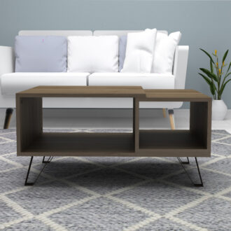 Alternative view of Τραπεζάκι σαλονιού Don Megapap χρώμα καρυδί 90x55x44εκ.