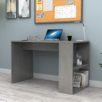 Alternative view of Γραφείο εργασίας Mikro Megapap χρώμα γκρι σκυροδέματος 120x60x75εκ.