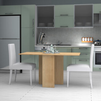 Alternative view of Τραπέζι Pepe Megapap επεκτεινόμενο χρώμα φυσικό οξιάς 28(56+56)x77x75εκ.