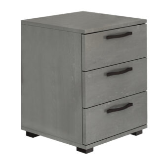 Κομοδίνο - Συρταριέρα γραφείου Roco Megapap χρώμα γκρι σκυροδέματος 40x39x57εκ.