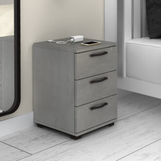 Alternative view of Κομοδίνο - Συρταριέρα γραφείου Roco Megapap χρώμα γκρι σκυροδέματος 40x39x57εκ.