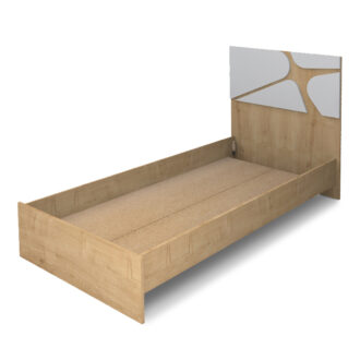 Alternative view of Κρεβάτι Bergamo Megapap χρώμα φυσικό οξιάς 100x200εκ.