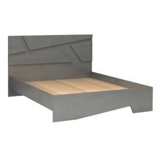 Alternative view of Κρεβάτι Efes Megapap χρώμα γκρι σκυροδέματος 160x200εκ.