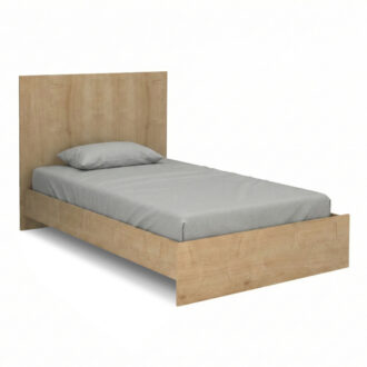 Κρεβάτι Troy Megapap χρώμα φυσικό οξιάς 120x200εκ.