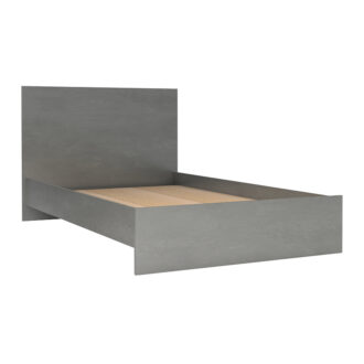 Alternative view of Κρεβάτι Troy Megapap χρώμα γκρι σκυροδέματος 120x200εκ.