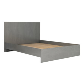 Alternative view of Κρεβάτι Troy Megapap χρώμα γκρι σκυροδέματος 140x190εκ.