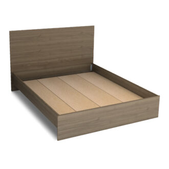 Alternative view of Κρεβάτι Troy Megapap χρώμα καρυδί 150x200εκ.