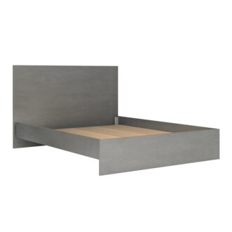 Alternative view of Κρεβάτι Troy Megapap χρώμα γκρι σκυροδέματος 150x200εκ.