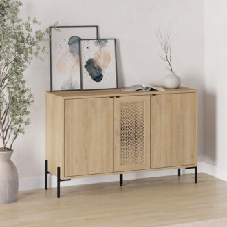 Μπουφές Naive Megapap χρώμα sapphire oak 126x40x80εκ.