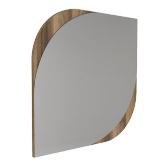 Alternative view of Καθρέπτης τοίχου Lava Μegapap χρώμα καρυδί 70x2,2x70εκ.