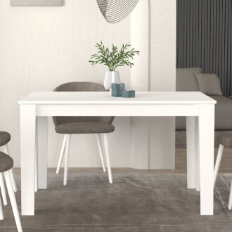 Alternative view of Τραπέζι Darlen Megapap χρώμα λευκό 125x72x74εκ.