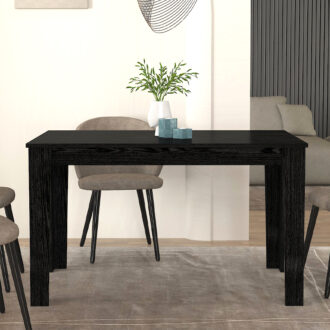 Alternative view of Τραπέζι Darlen Megapap χρώμα sencron black 125x72x74εκ.