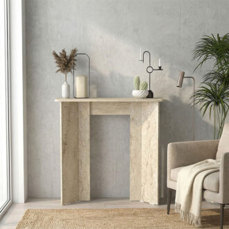 Alternative view of Κονσόλα Mara Megapap χρώμα travertine 90x29,6x91,8εκ.