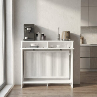 Alternative view of Κονσόλα - Κάλυμμα καλοριφέρ Opelya Megapap χρώμα λευκό 110x31,4x100εκ.