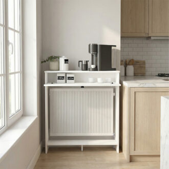 Alternative view of Κονσόλα - Κάλυμμα καλοριφέρ Opelya Megapap χρώμα λευκό 90x31,4x100εκ.