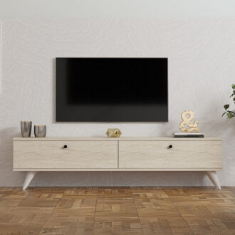 Alternative view of Έπιπλο τηλεόρασης Paris Megapap χρώμα travertine 160x25x35εκ.