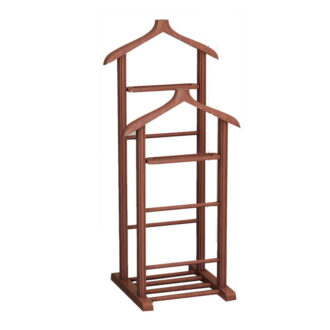 Alternative view of Επιδαπέδια κρεμάστρα Beta II Megapap ξύλινη χρώμα καρυδί 48x35x120εκ.