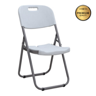 Καρέκλα catering - συνεδρίου Capri Megapap πτυσσόμενη χρώμα λευκό του πάγου 45x50x88εκ.