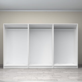 Alternative view of Ντουλάπα ρούχων Victoria Megapap εξάφυλλη χρώμα λευκό 300x60x181εκ.