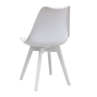 Alternative view of Σετ τραπεζαρία 5τμχ Darlen - Viva Megapap χρώμα λευκό 125x72x74εκ.