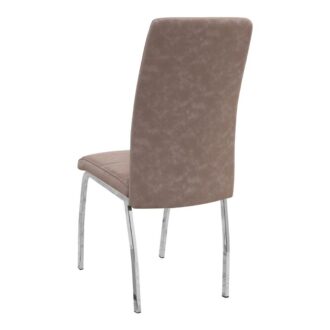 Alternative view of Σετ τραπεζαρία 5τμχ Darlen - Alma Megapap χρώμα λευκό - μπεζ 125x72x74εκ.